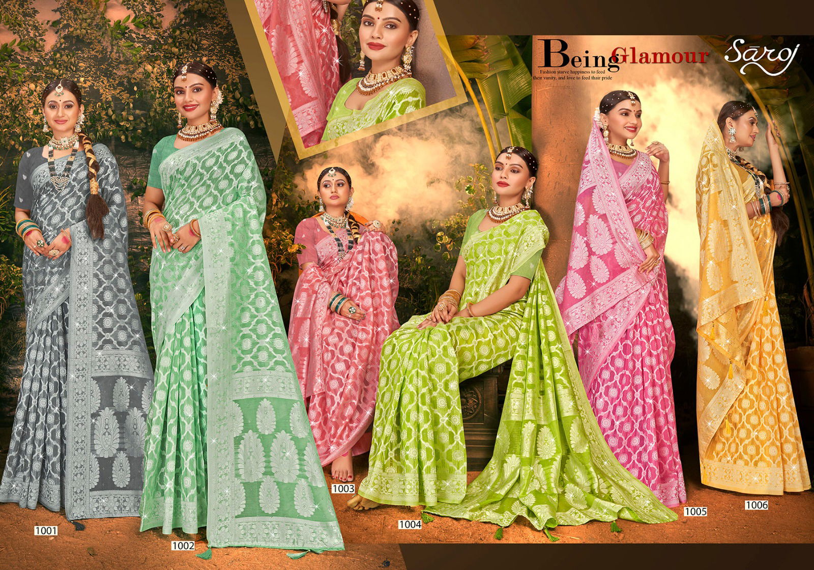 Rado Cotton By Saroj Swarovski Work Soft Cotton Rich Pallu Sarees Wholesale Shop In Surat

